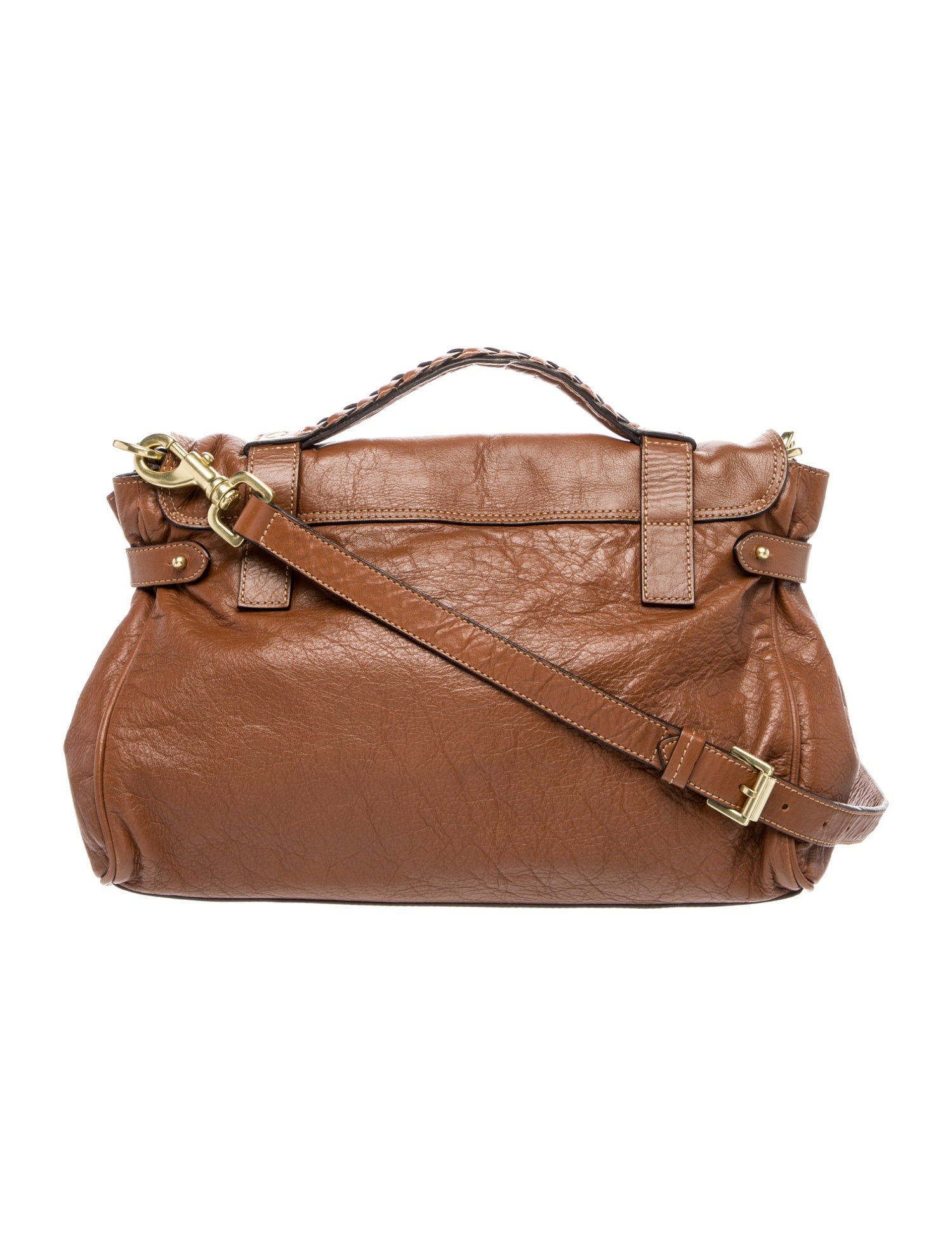 Mulberry Leather Top Handle Bag